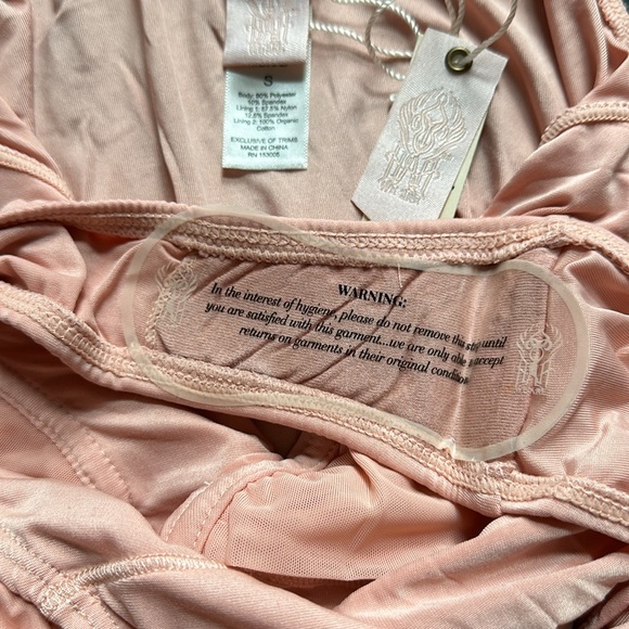 NWT Free People We Are HAH Eyes on Top Bodysuit in Copper Rose - Picture 6 of 7